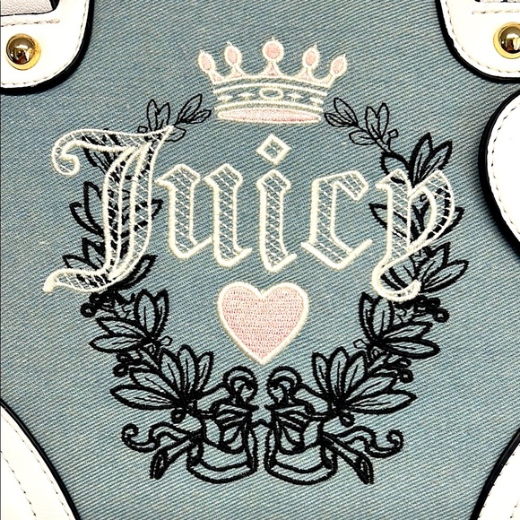 🩵 Juicy Couture Blue and White Women's Bag - Picture 5 of 11